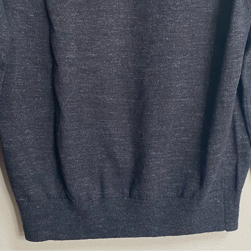Men's Banana Republic Charcoal Grey Organic Cotton Crew-Neck Sweater Size XXS